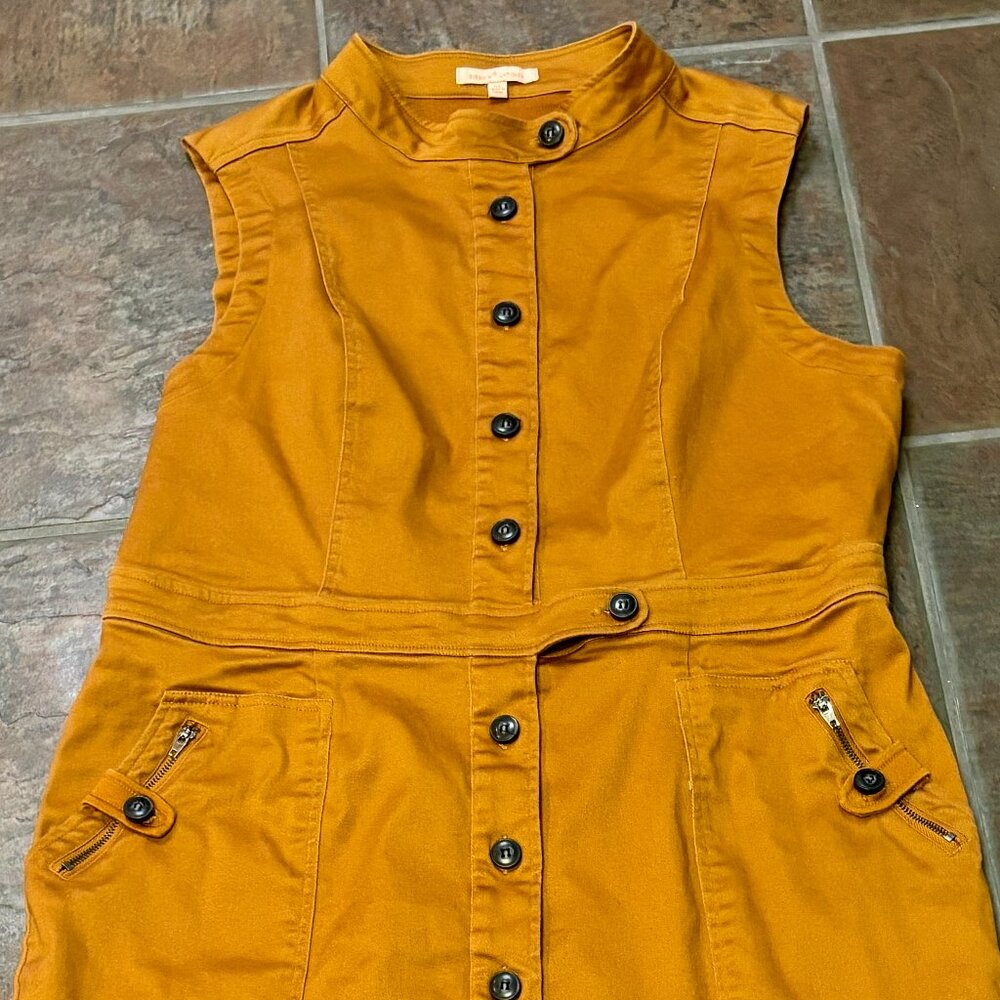 ~~Gibson Latimer Women's Sleeveless Sheath Dress Rust Color/Brow Size XL Fall..V